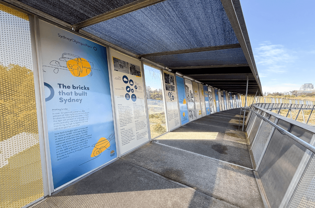 Brickpit Ring Walk educational panels 