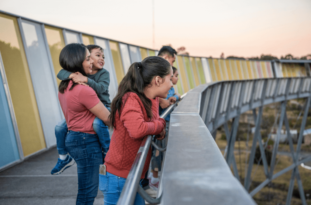 A family at Brickpit Ring Walk
